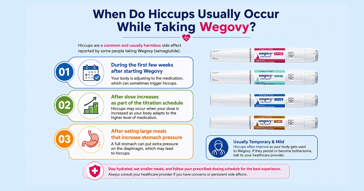 When Do Hiccups Usually Occur While Taking Wegovy
