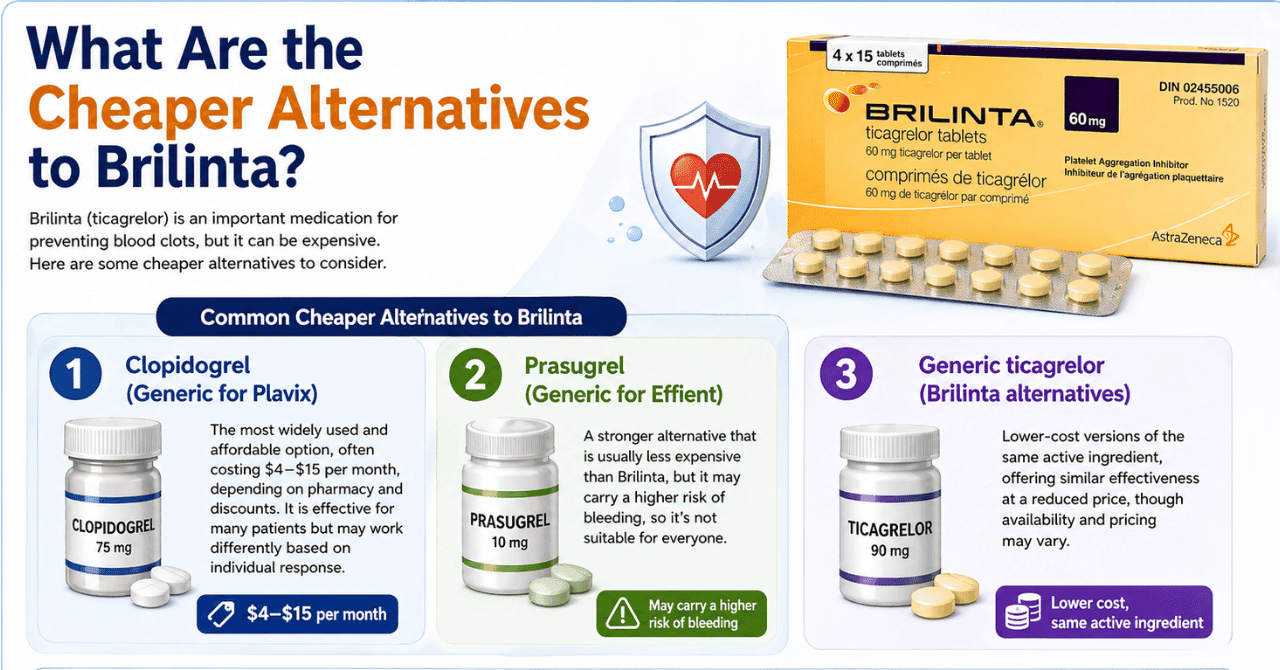What Are the Cheaper Alternatives to Brilinta