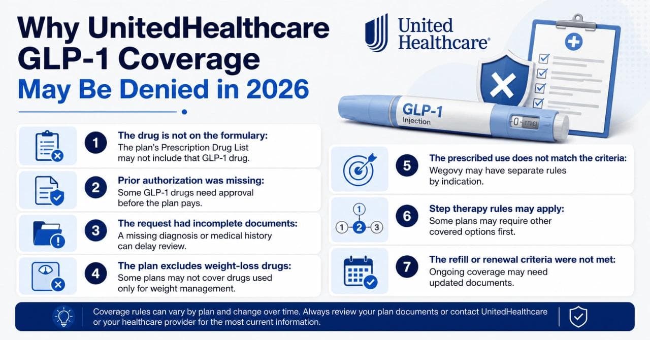 Why UnitedHealthcare GLP-1 Coverage May Be Denied in 2026