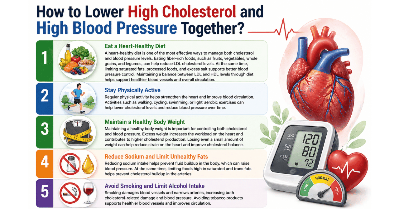 How to Lower High Cholesterol and High Blood Pressure Together