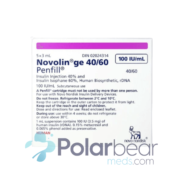 Novolin GE 40 / 60 Penfill Cartridge product image