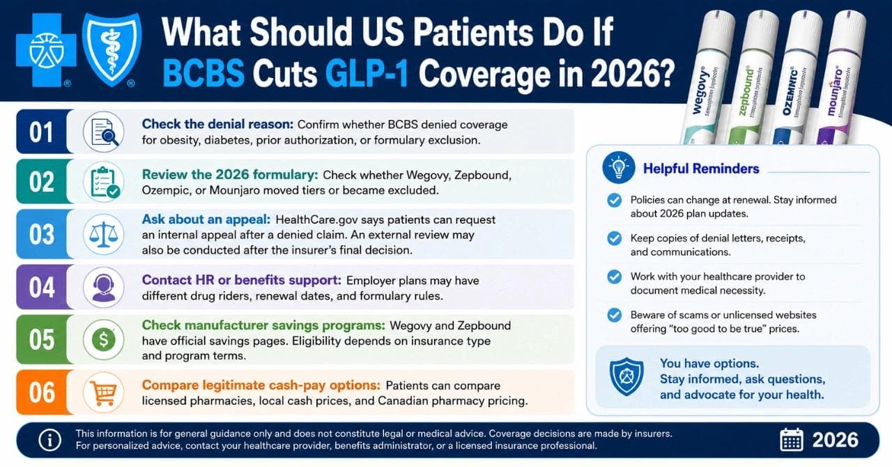 What Should US Patients Do If BCBS Cuts GLP-1 Coverage in 2026