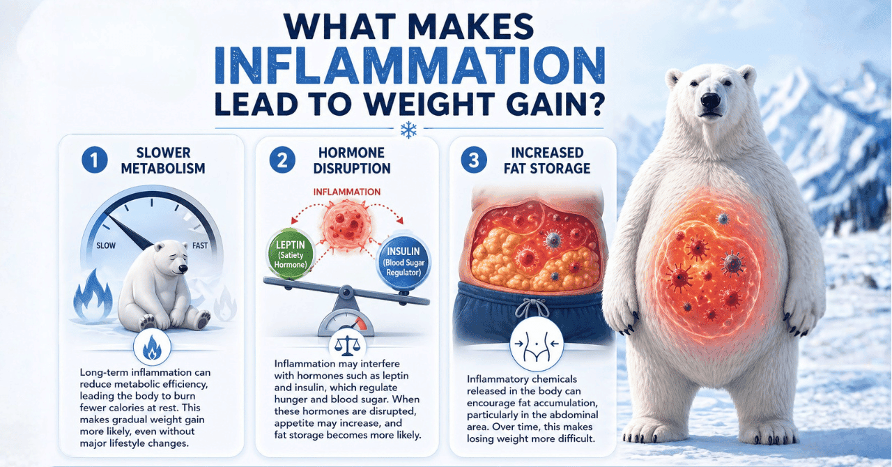 What Makes Inflammation Lead to Weight Gain