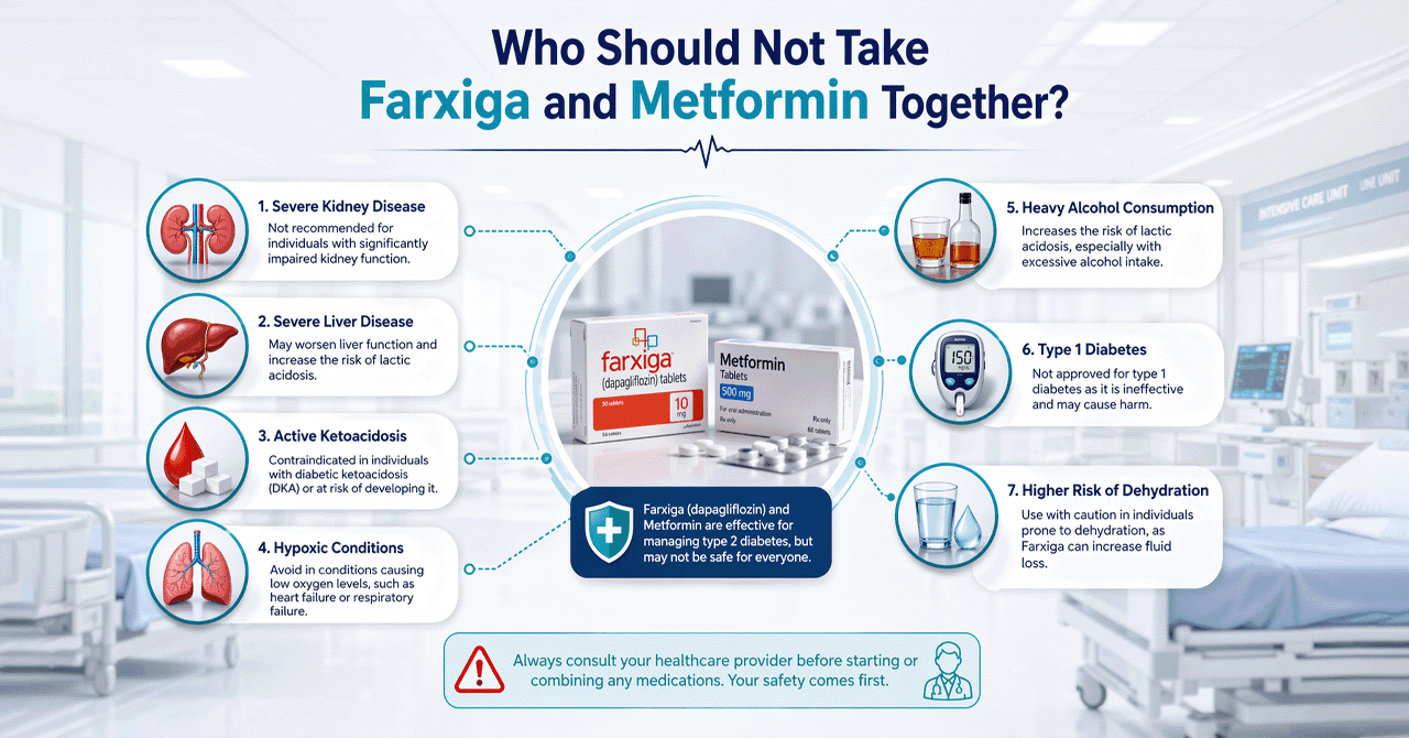 Who Should Not Take Farxiga and Metformin Together