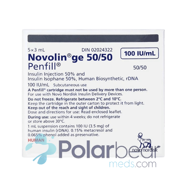 Novolin GE 50 / 50 Penfill Cartridge - Image 1