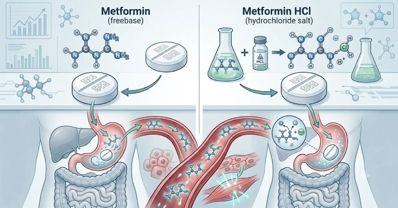 Metformin or Metformin HCl: Are They Different Medications?