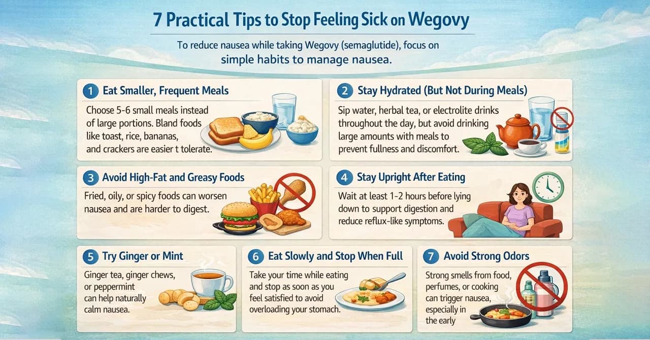 7 Practical Tips to Stop Feeling Sick on Wegovy