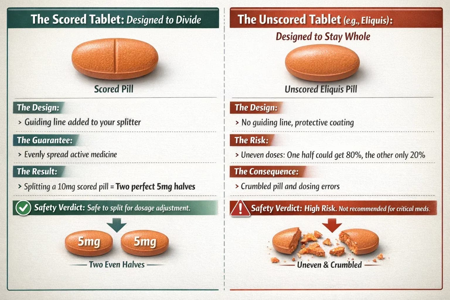Is It Safe to Split or Cut Eliquis Tablets?