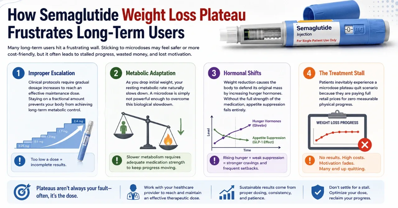 How Semaglutide Weight Loss Plateau Frustrates Long-Term Users