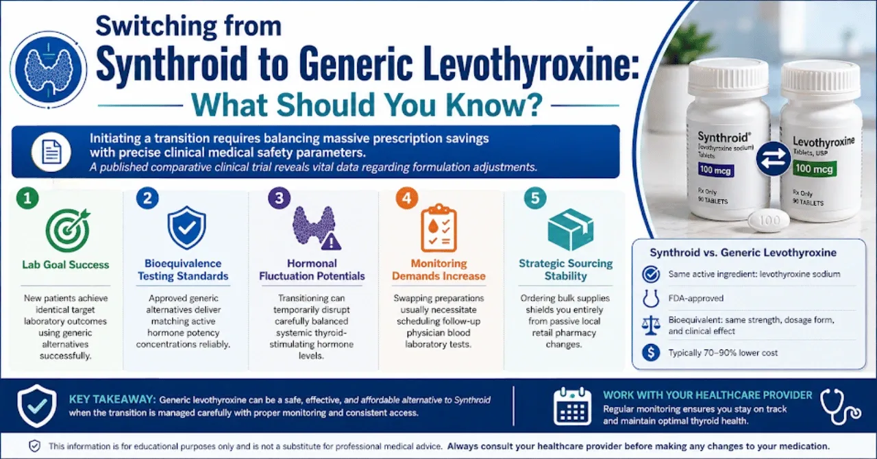 Switching from Synthroid to Generic Levothyroxine